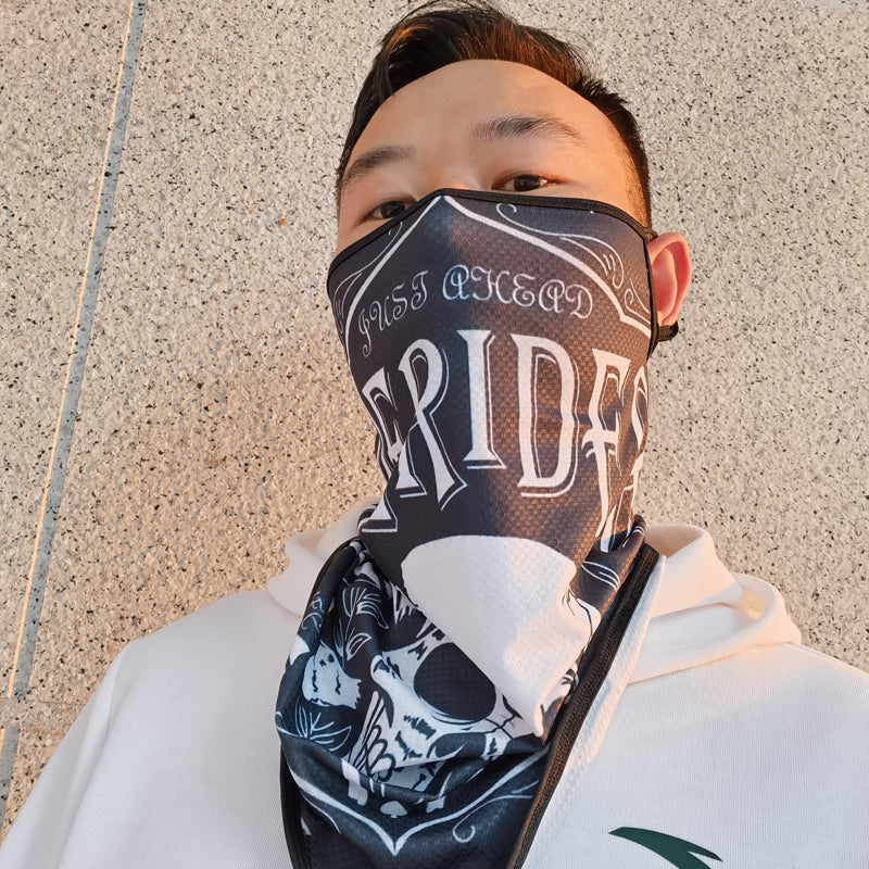 Motorcycle Riding Sun-protection Face Mask Ear-loop Headscarf