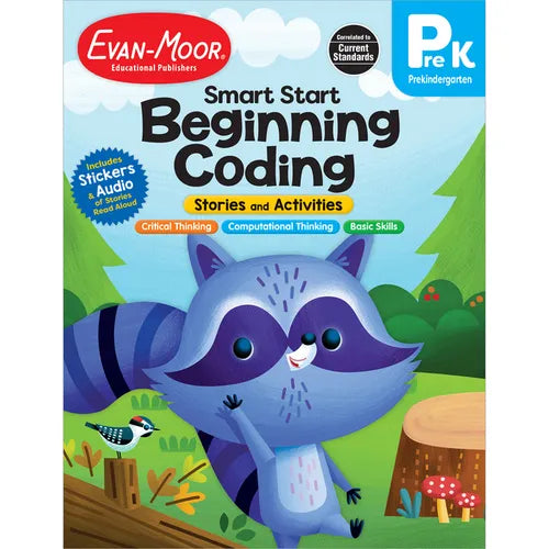 Smart Start: Beginning Coding Stories and Activities, Prek Workbook - Paperback
