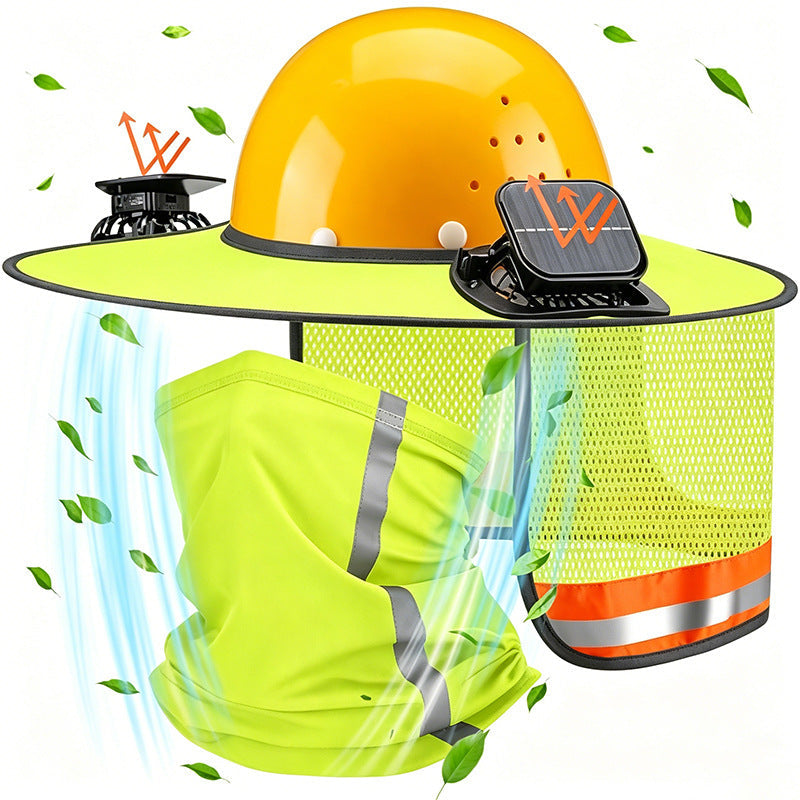 Solar-Powered Fan Outdoor Sunshade Fishermans Hat