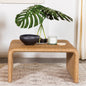 Square Woven Rattan Coffee Table, Natural