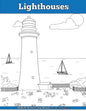 Lighthouses: Adult Coloring Book - Paperback