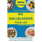 No Gallbladder Food List: Rejuvenate your metabolism with nourishing and flavorable dishes with a 4 week meal plan - Paperback