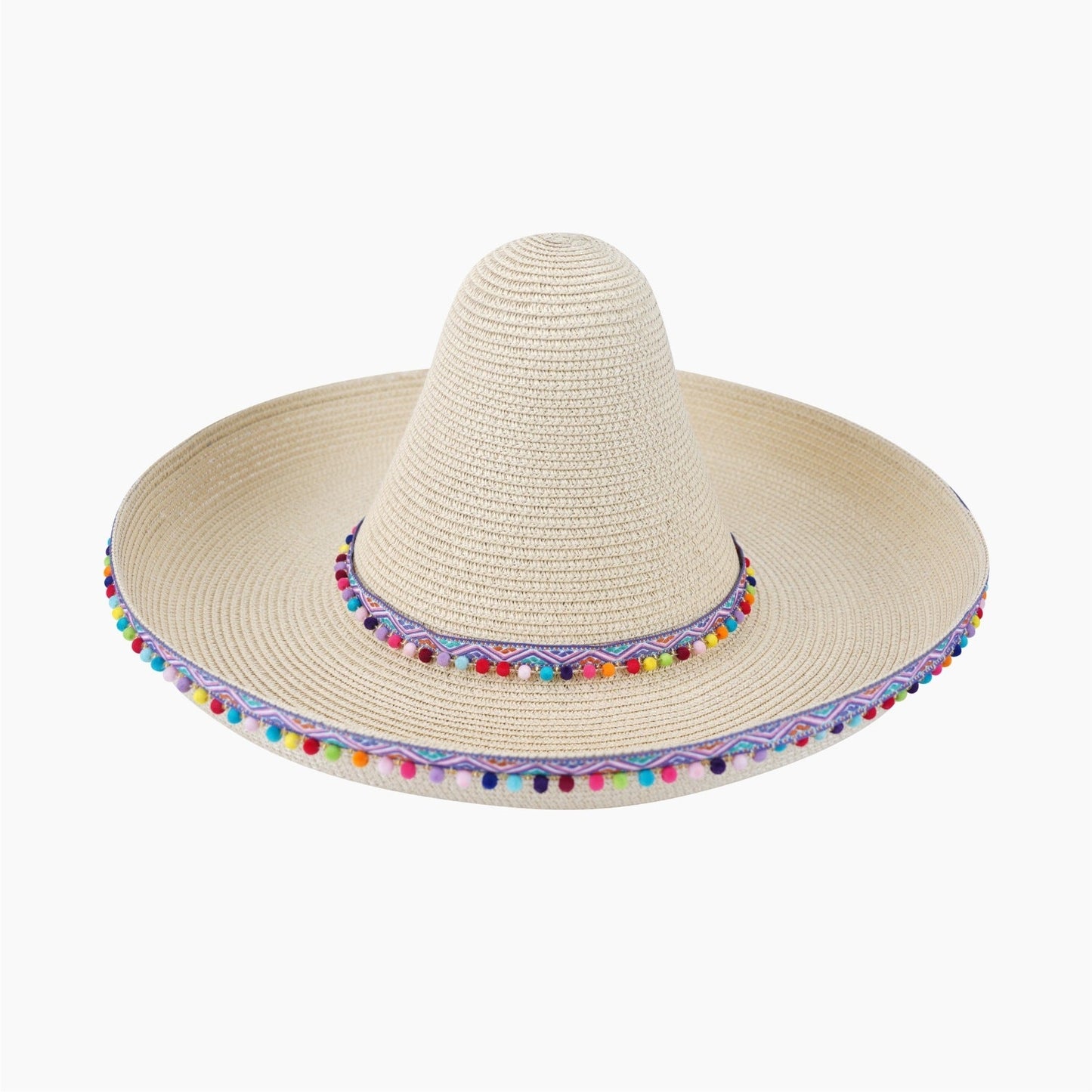 Panama Cowboy Hat, Rider Hat, Beach Brazilian Sun Hat, Men's Straw Hat, Wide Brim UV Protection Hat For Cross-border Amazon Sales