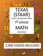 7th Grade TEXAS STAAR, MATH: 2019: 7th Grade Texas Assessment Academic Readiness MATH Test prep/study guide - Paperback