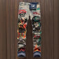 Slim-fit Stretch Ripped Embroidered Vintage Patch Jeans