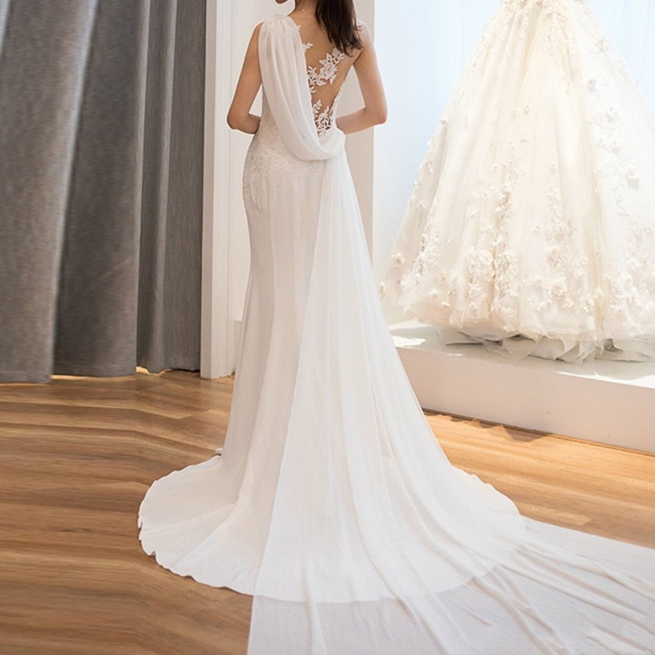 Dream See Through Super Fairy Light Wedding Dress