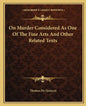 On Murder Considered as One of the Fine Arts and Other Related Texts - Paperback