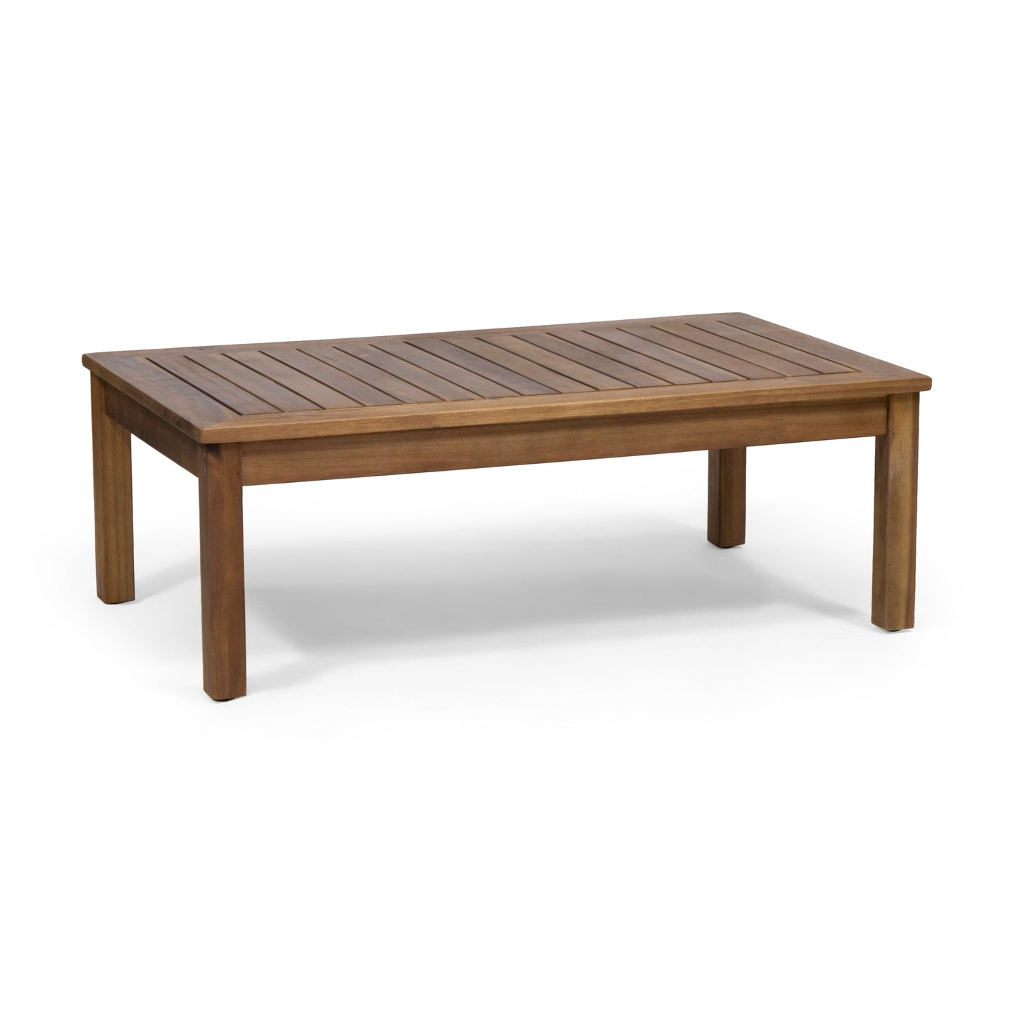 Outdoor Loveseat Set Acacia Wood Rattan Rope Teak Cushion 2 Piece