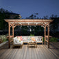 [06X13FT] Alora Durable Outdoor Hardtop BBQ Grill Shelter Gazebo With Shelves (SAK65420)