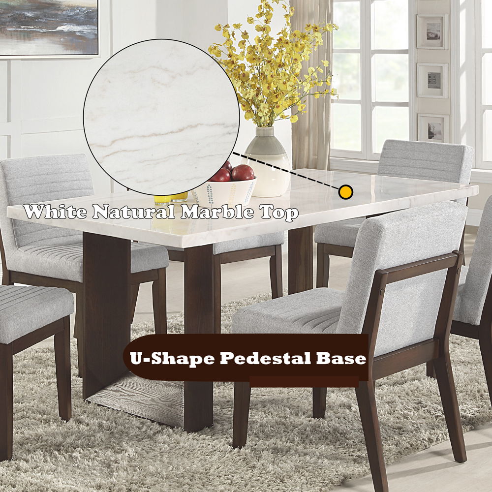 Edwyn - Dining Table With Marble Top