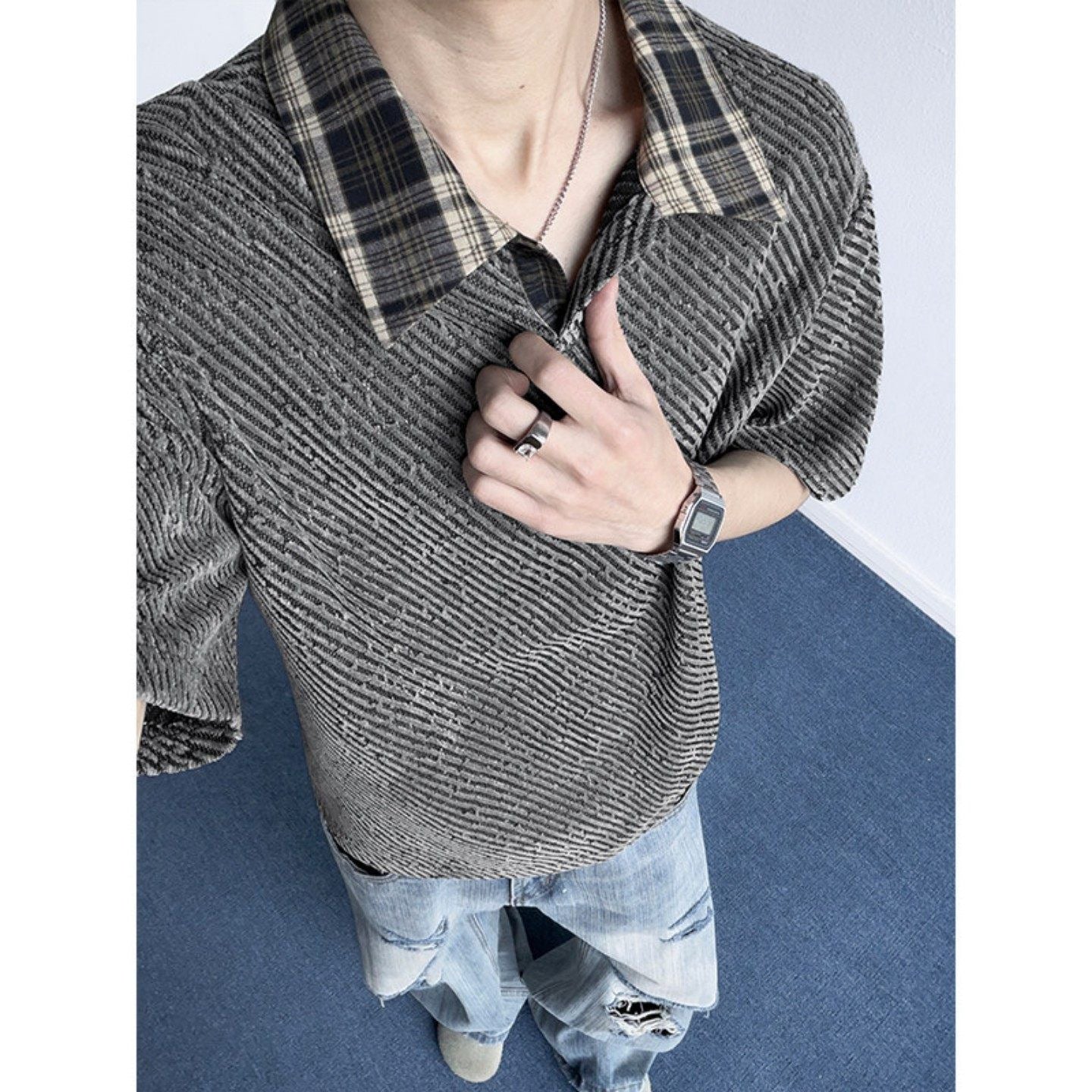 Stylish Loose-fit Casual Breathable Half-sleeve T-shirt