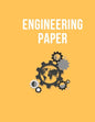 Engineering Paper: BookFactory Professional Engineering Notebook - 140 Pages, great design and nice yellow cover - Paperback