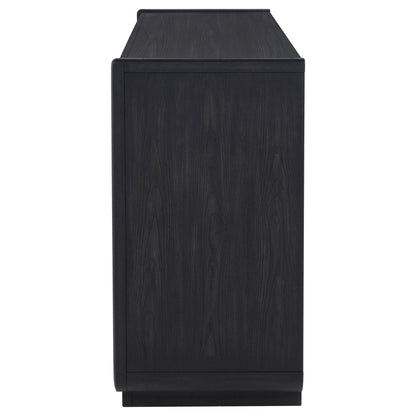 Leandro 2-drawer Dining Sideboard Server Burnished Black