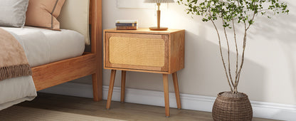 Rotating Hidden Compartment Nightstands, Mid Century Modern Concealment