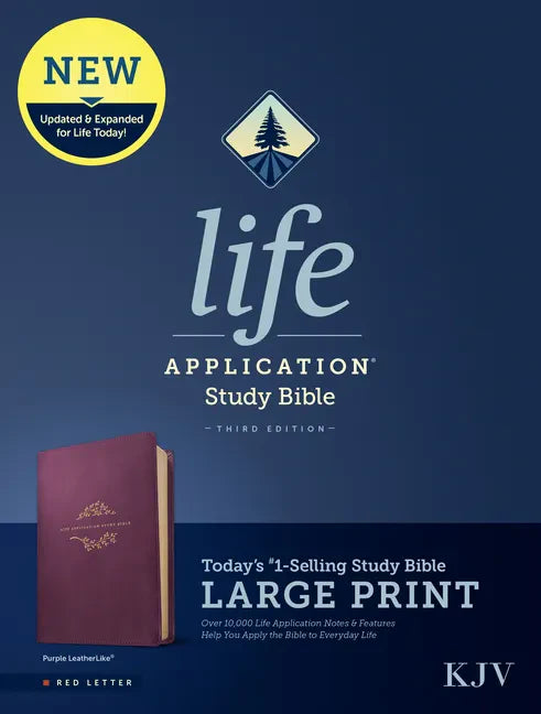 KJV Life Application Study Bible, Third Edition, Large Print (Leatherlike, Purple, Red Letter) - Imitation Leather