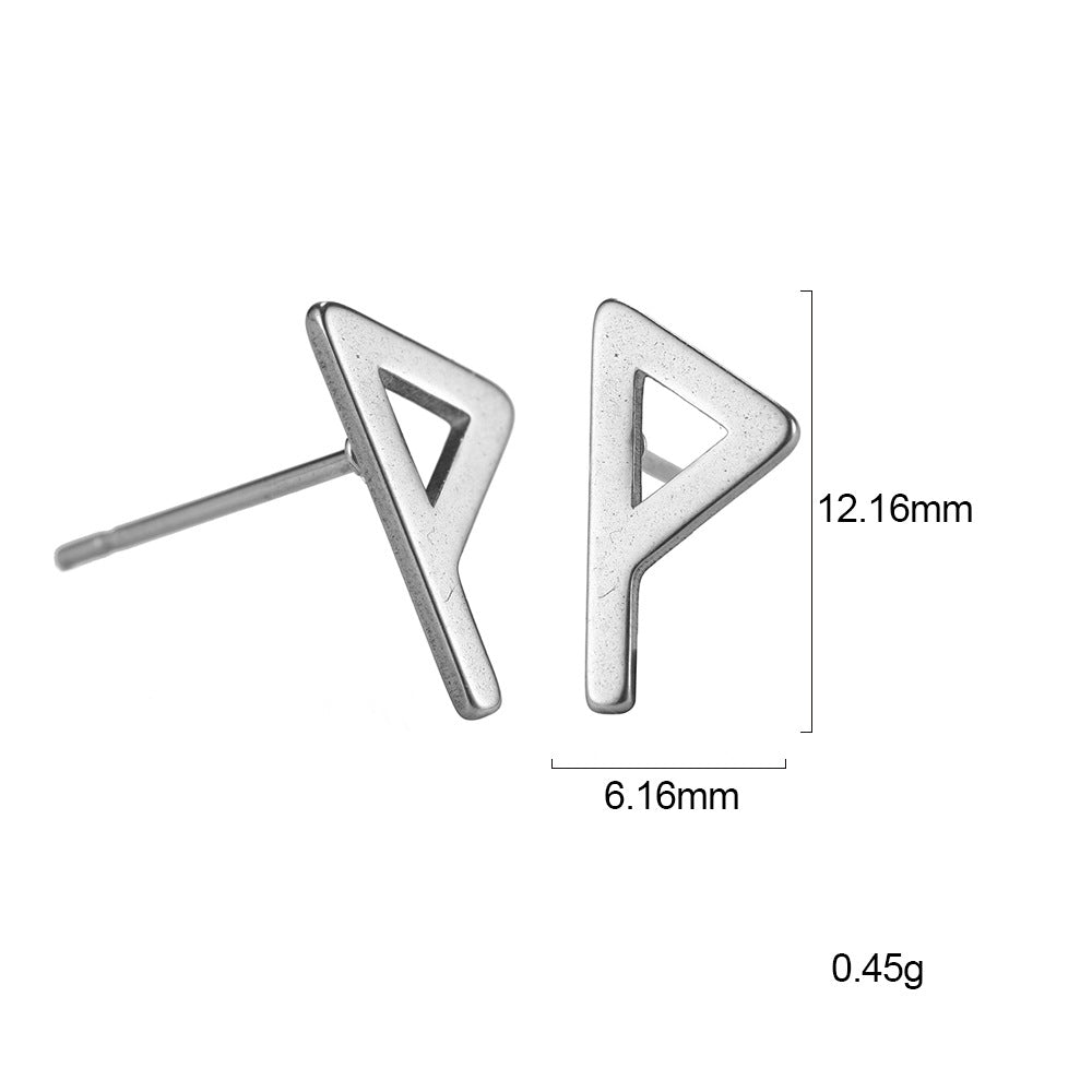 Nordic Rune Letter Earrings Made Of Stainless Steel