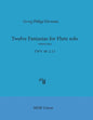 Telemann Twelve Fantasias for flute solo without bass (MDB Urtext) - Paperback