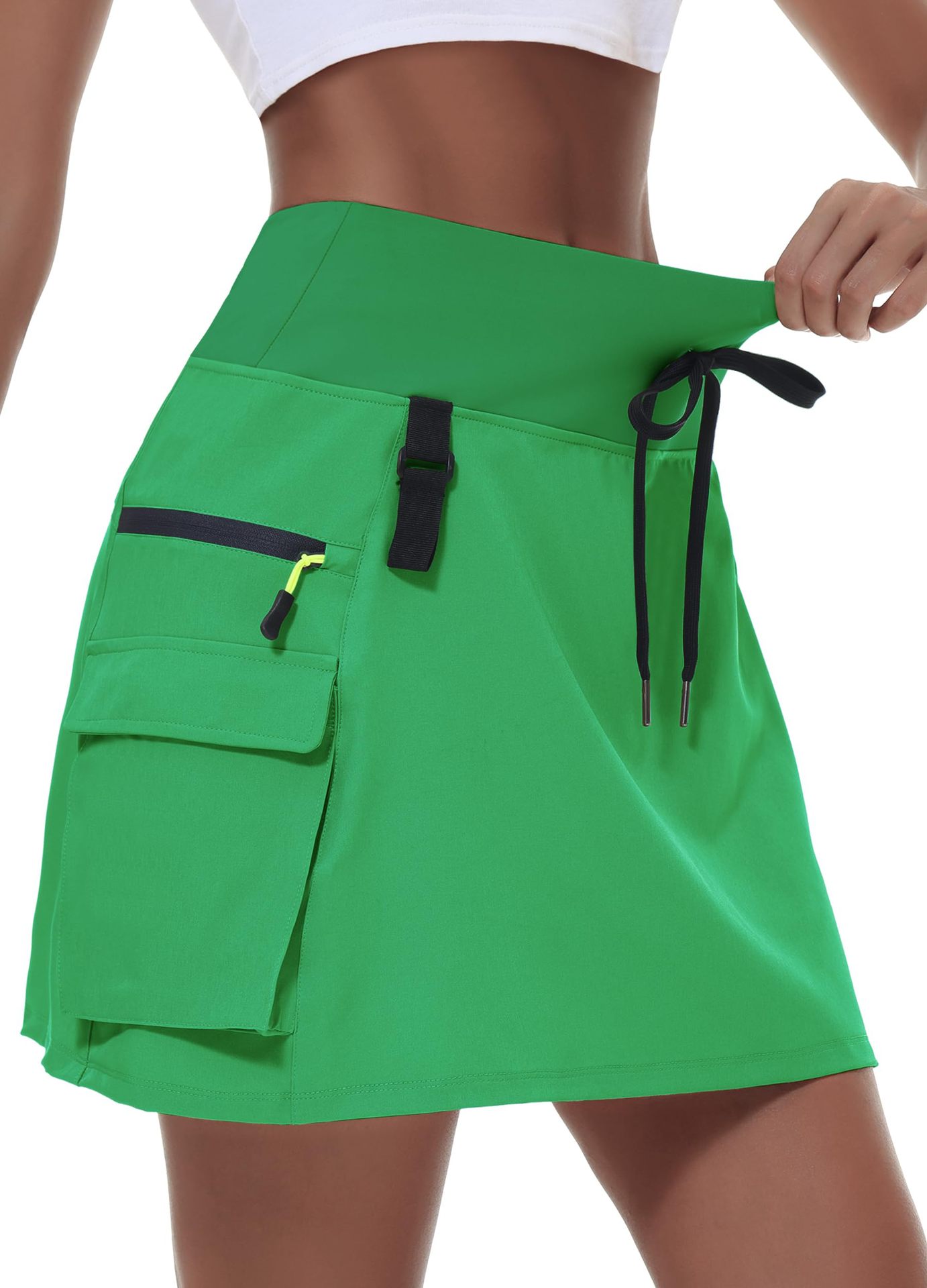 Practical Hiking Skirt With Zippered Pockets For Outdoor Activities