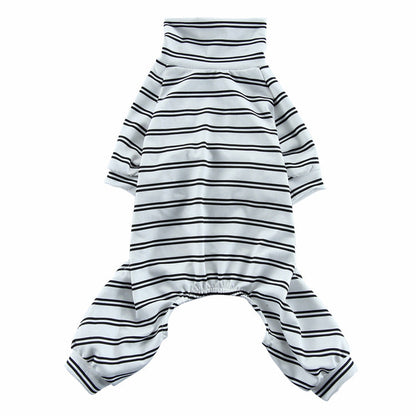 Summer Dog Clothes Striped Home Pajamas Thin