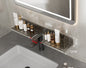 Gun Gray Storage Rack Punch-free Mirror Front Bathroom Faucet Storage Rack Bathroom Table Faucet Rack Alumimum