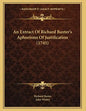 An Extract Of Richard Baxter's Aphorisms Of Justification (1745) - Paperback