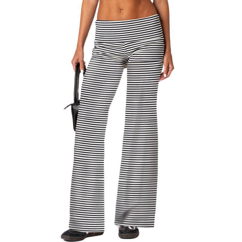 Womens Loose-Fit Foldable Casual Pants For Spring And Summer