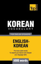Korean vocabulary for English speakers - 5000 words - Paperback