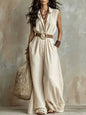 Full Size Sleeveless Wide Leg Jumpsuit Plus Size