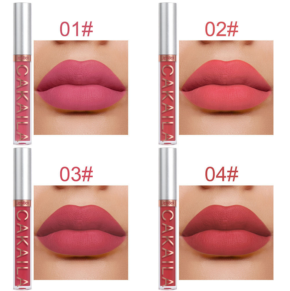 Pack Of 10 Matte Nonstick Cup Waterproof Lip Gloss