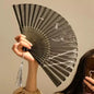 Portable Hand Fold Fan New Chinese Style Dance Props Retro Shell Fan Woman Men Bamboo Wood Silk Flower Folding Fan