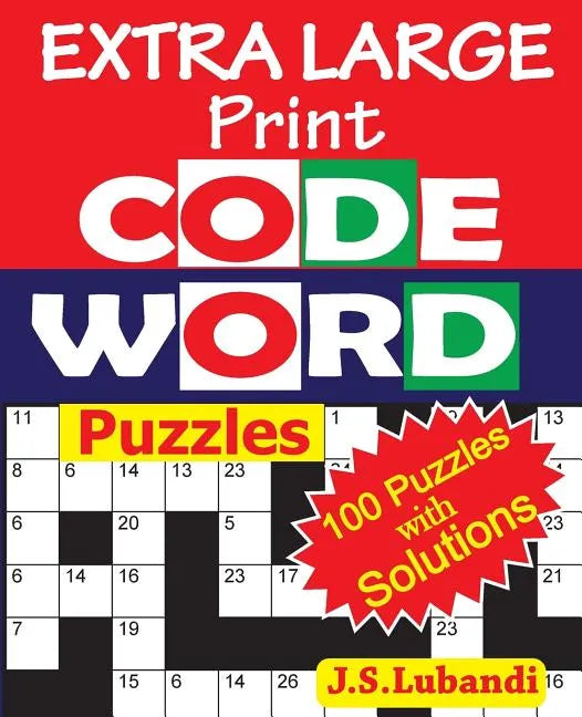 EXTRA LARGE Print CODEWORD Puzzles - Paperback