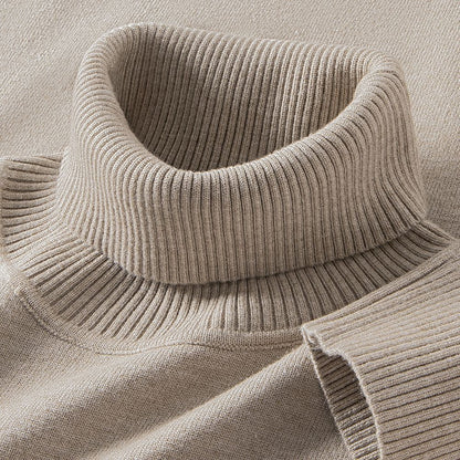 Mens Thermal Turtleneck Sweater For Layering Under Knitwear