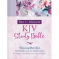 The 1-Minute KJV Study Bible (Lavender Petals): Featuring Nearly 900 Quick, Easy-To-Read Entries on Scripture's Key People, Places, Events, and More - Hardcover