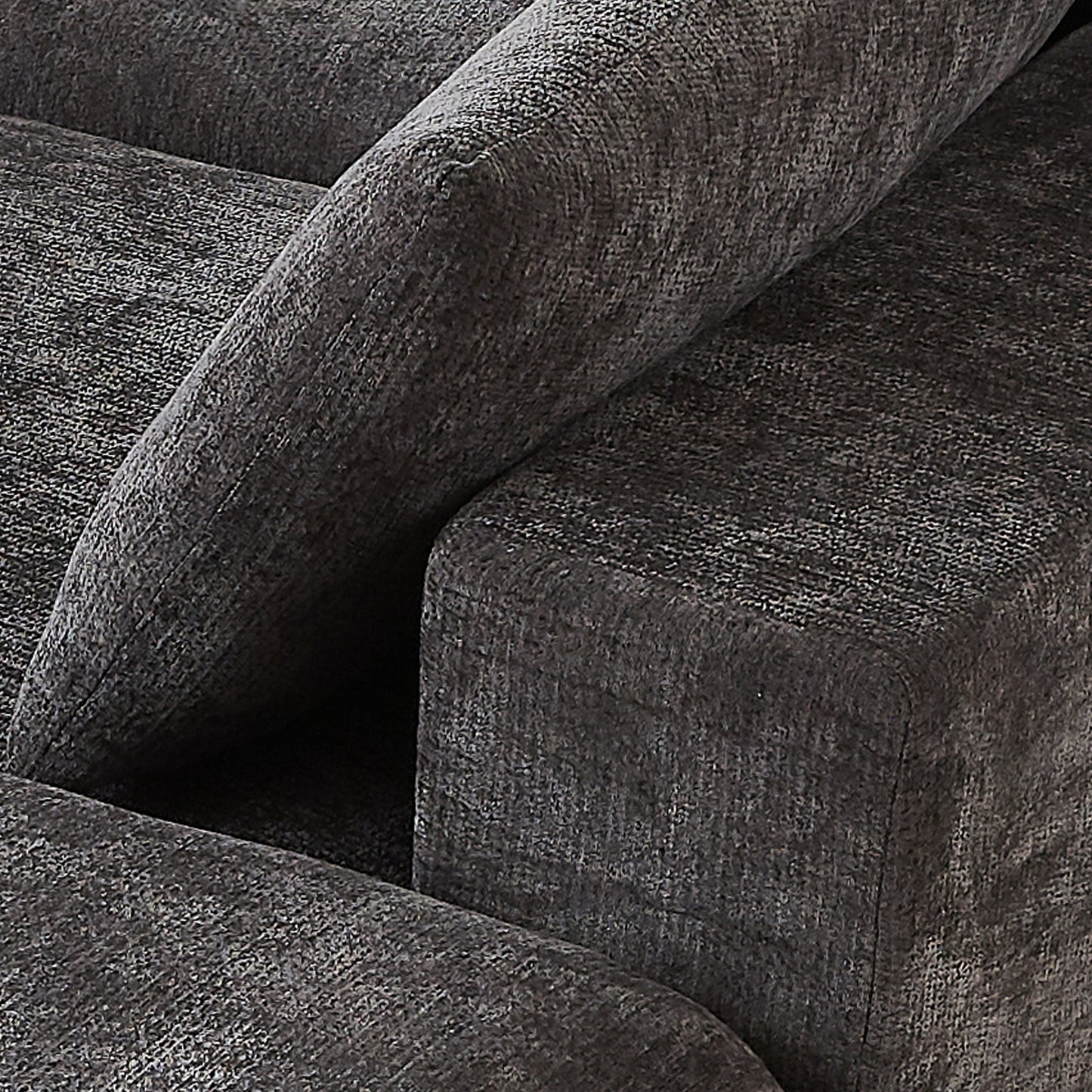 Sectional Sofa Cloud Modular Chenille Dark Gray 6 Seat