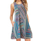 Sleeveless Relaxed Casual Back Zipper T-shirt Dress