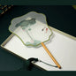 Chinese Silk Round Hand Fan with Floral Embroidery