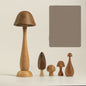 Mushroom Solid Wood Table Lamp Touch Dimming