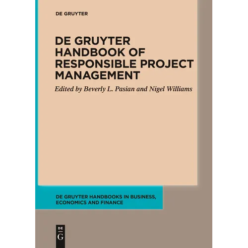 de Gruyter Handbook of Responsible Project Management - Paperback