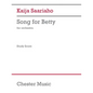 Saariaho: Song for Betty for Orchestra Study Score - Paperback
