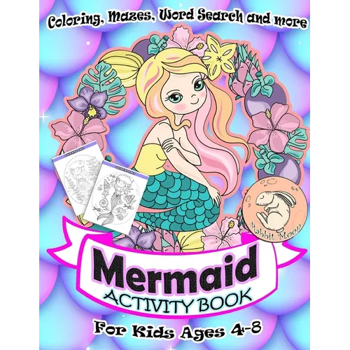 Mermaid Activity Book for Kids Ages 4-8: A Fun Kid Workbook Game For Learning, Coloring, Mazes, Word Search and More ! Mermaid Activity Book - Paperback