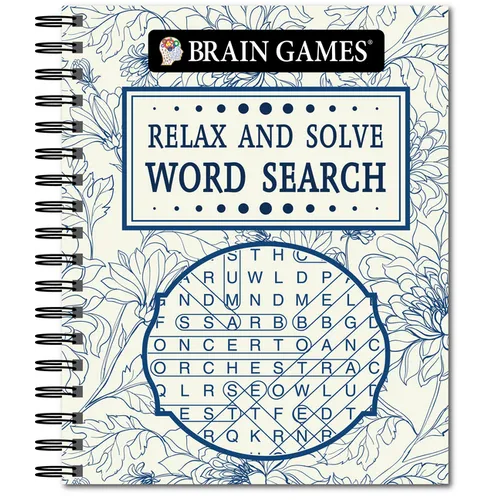 Brain Games - Relax and Solve: Word Search (Toile) - Spiral