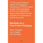 Manifesto for a Post-Critical Pedagogy - Paperback