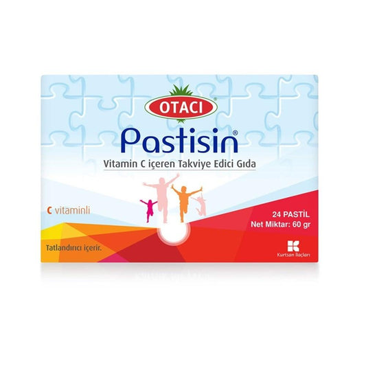 Otacõ Vitamin C 24 Pastil - Mixed Fruit Vitamin C Lozenges for Kids and Adults - Supports Immune Function
