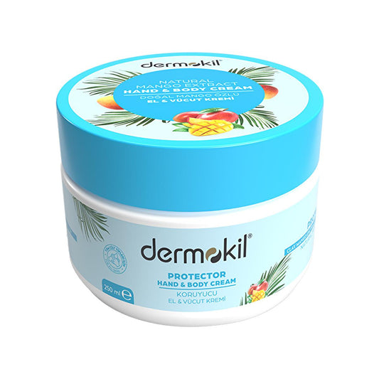 Dermokil Mango Moisturizing Hand and Body Cream - Natural Skincare for Dry Skin, Anti-Aging Benefits