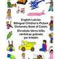 English-Latvian Bilingual Children's Picture Dictionary Book of Colors - Paperback