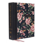 NKJV, Journal the Word Bible, Cloth Over Board, Gray Floral, Red Letter Edition, Comfort Print: Reflect, Journal, or Create Art Next to Your Favorite - Hardcover