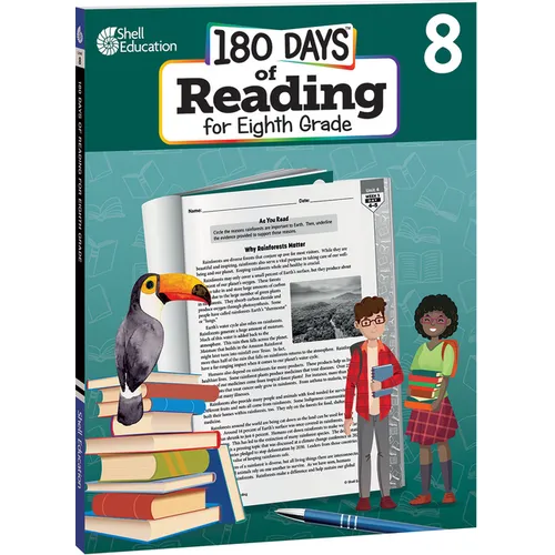 180 Days(tm) Reading for Eighth Grade: Practice, Assess, Diagnose - Paperback