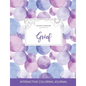 Adult Coloring Journal: Grief (Butterfly Illustrations, Purple Bubbles) - Paperback