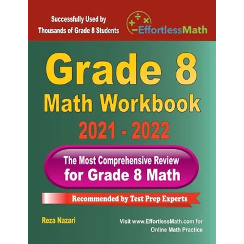 Grade 8 Math Workbook: The Most Comprehensive Review for Grade 8 Math - Paperback