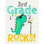 3rd Grade Rocks!: Funny Back To School notebook, Gift For Girls and Boys,109 College Ruled Line Paper, Cute School Notebook, School Comp - Paperback